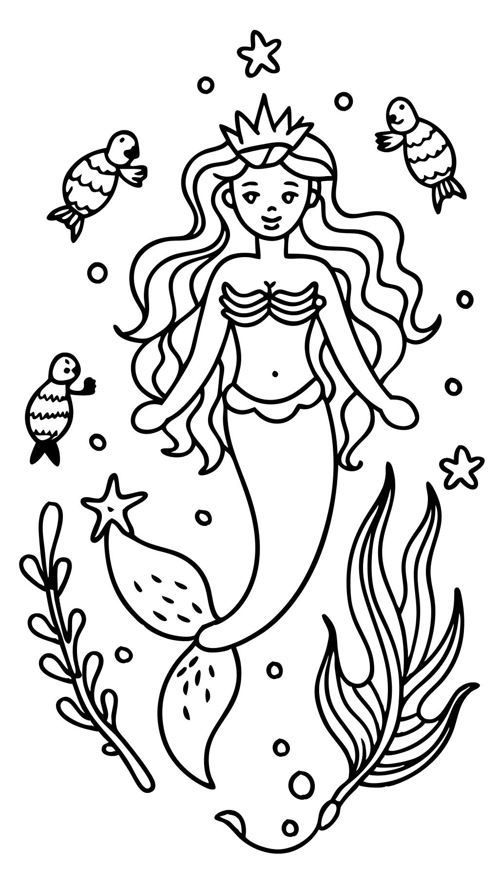 Mermaides para colorear gratis